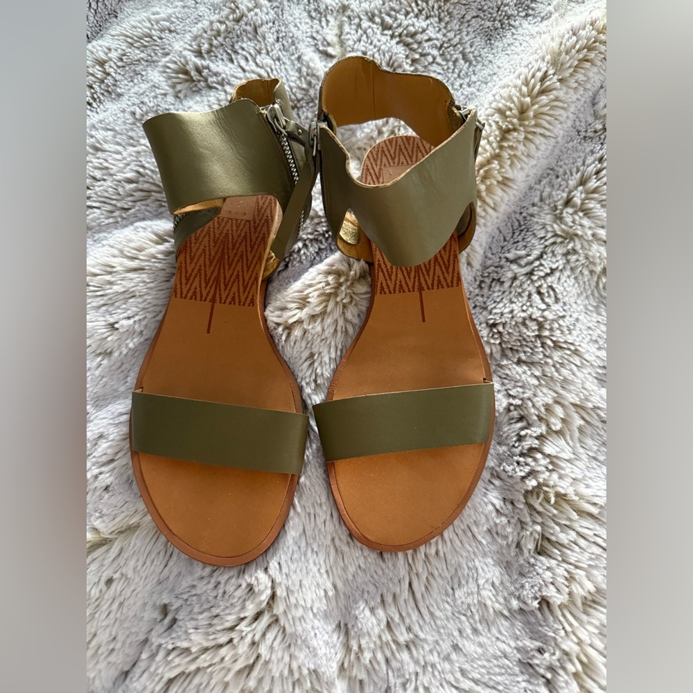 Dolce Vita Paris ankle cuff sandal olive size 8 new - Picture 4 of 5